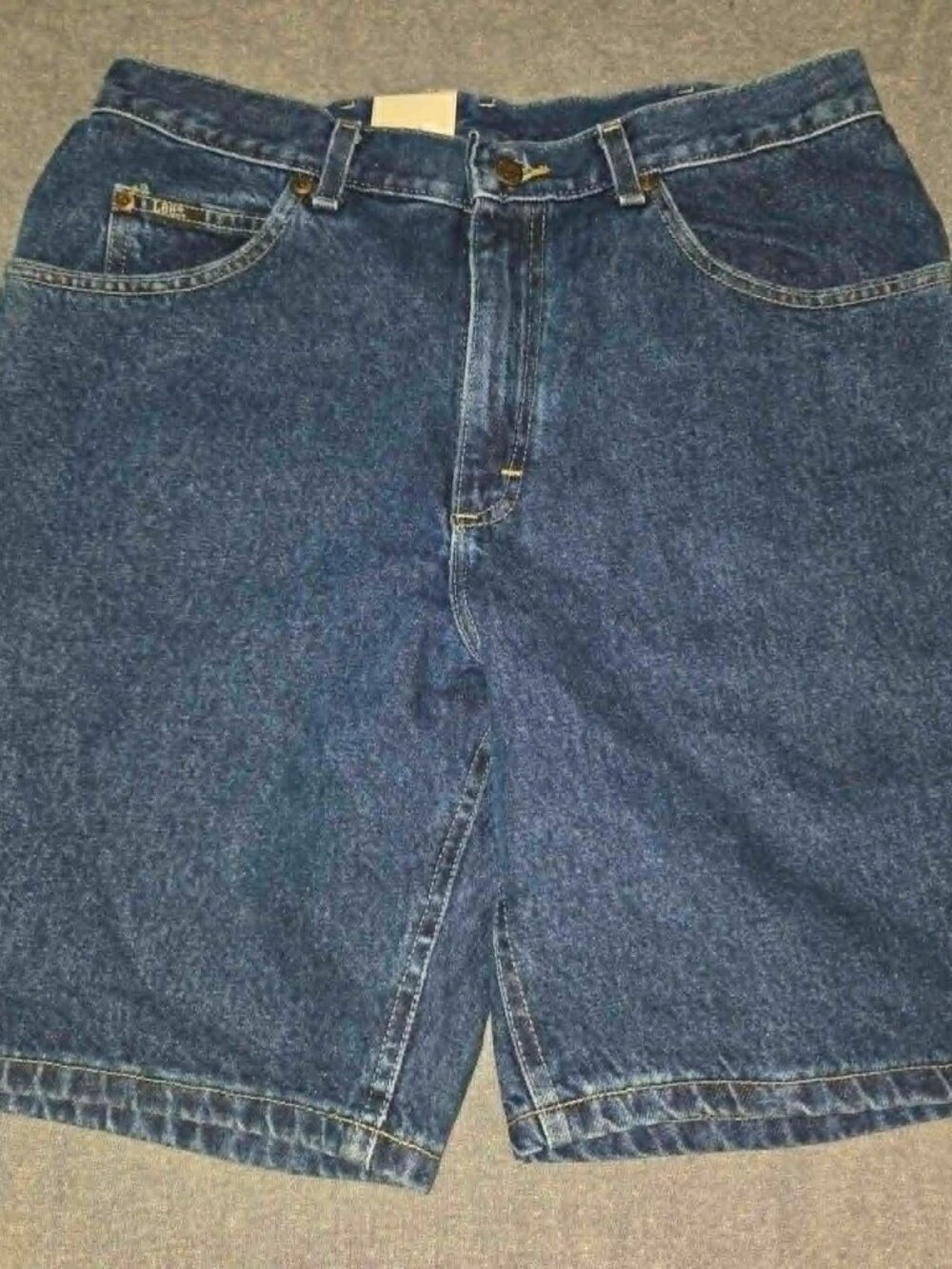 Vintage Lee Deadstock Denim Shorts Men's 34 NWT Regular Fit 100% Cotton